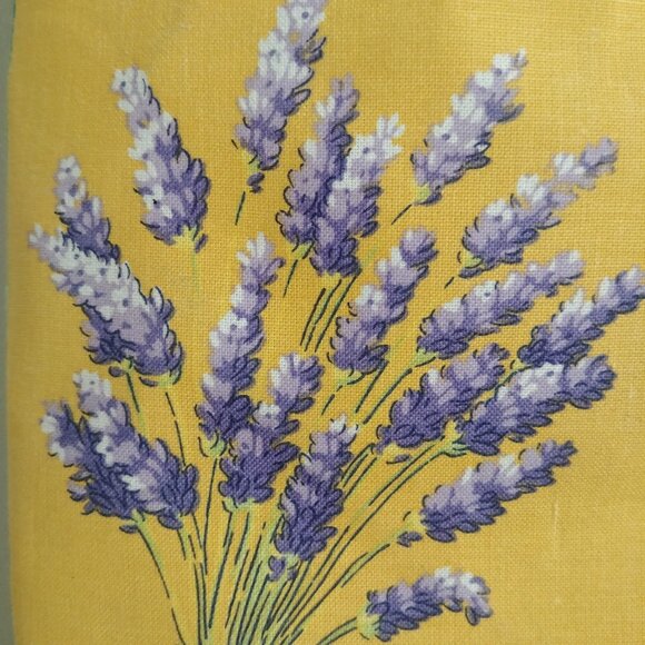 4/$20 Handmade little yellow purple lavender flower fabric bag - Picture 2 of 12